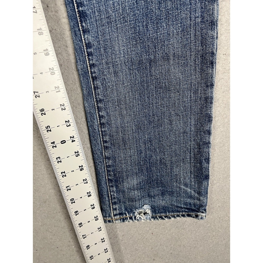 Polo Ralph Lauren Varick Slim Straight Distressed Serape Patchwork Mens 31x30 - Picture 11 of 16